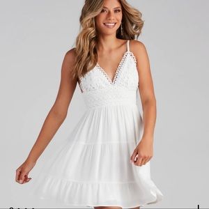 NEW! White Windsor dress